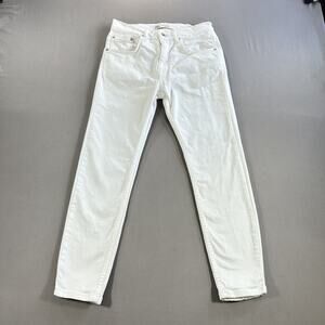 Zara Women's Jeans Size 30 White Skinny Denim